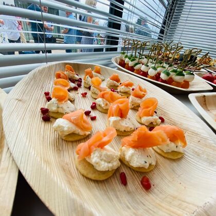 Salmon Blinis with Cream Cheese