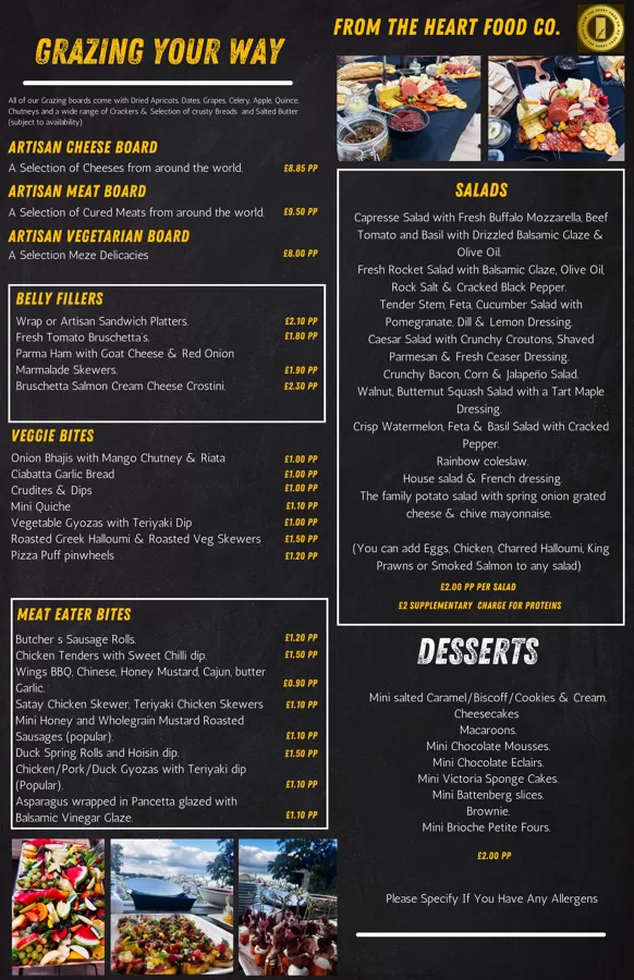 Grazing Menu