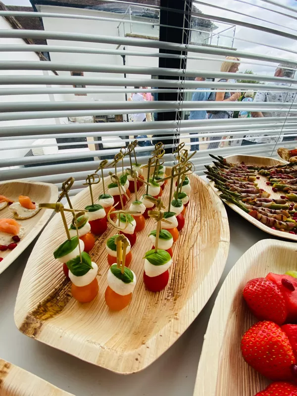 Cherry Tomato, Boccacini & Basil Skewers