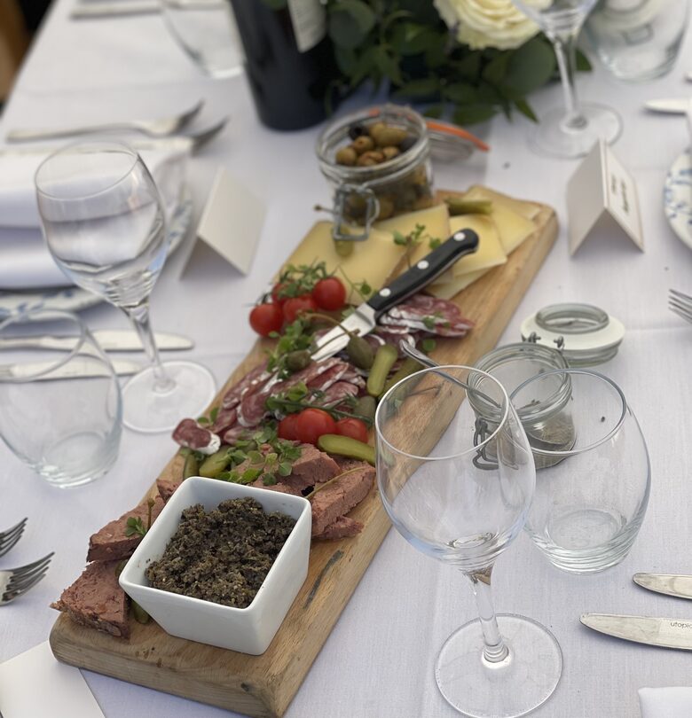 Wedding catering food.