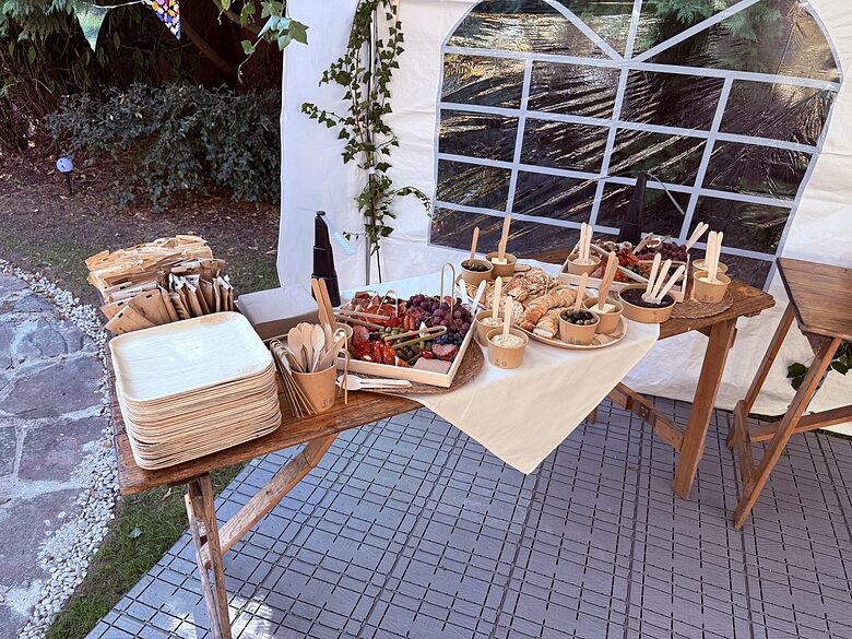 Wedding catering food.